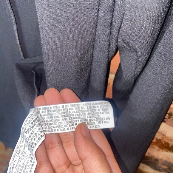 Forever 21 Black Open Front Long Sleeve Blazer Jacket Women's Size 0X - Picture 6 of 7